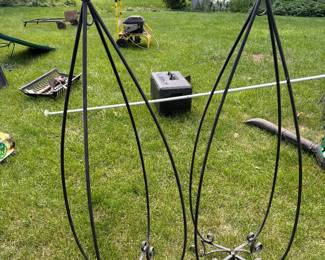 Wrought iron plant stands