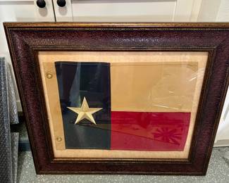 Framed Texas Flag