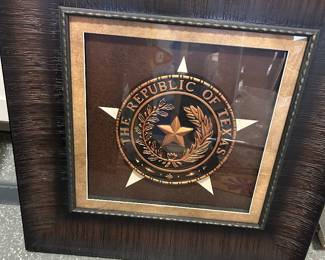 Framed Republic Texas Star