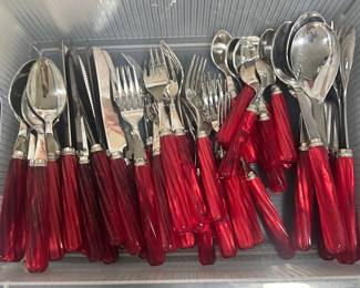 Jean Dubost Flatware set for 8