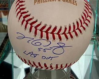 Autographed Ryan Pressly 2022 World Series Last Out 13 of 22