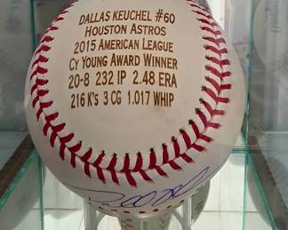 Autographed Dallas Keuchel 2015 Cy Young 4 of 100