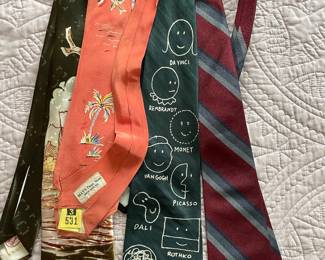Vintage silk neckties, about 10 more not pictured!