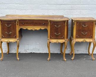desk and side table