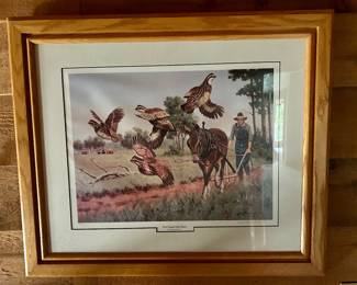 Lot #55- $75 "The Good Old Days" signed print by Michael Schrek 29" x 24" framed