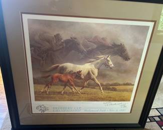 Lot #31 - $95 - Fred Stone Breeder's Cup print 1997, signed