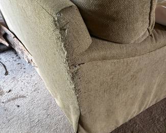 Lot #19 - cat scratches on back of chair