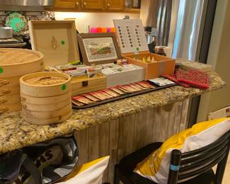 Barstools, kitchen goods