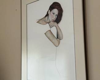 Signed Limited Edition Lithograph "Maggie" by Christine ROSAMOND