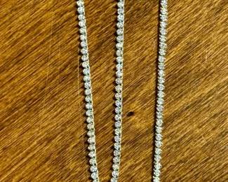 3ct Lab Grown Diamond Necklace in Sterling Silver