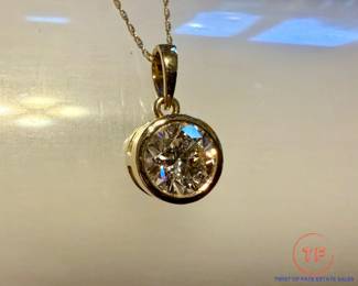 2ct VS1 Excellent Cut Lab Grown Diamond in 14kt IGI Certified