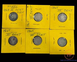 Silver 3 Cent Nickels