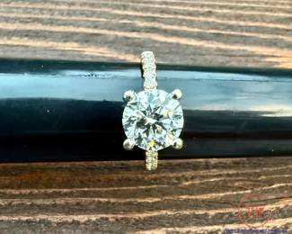 2.03ct VS2 Ideal Cut Lab Grown Diamond 14kt Gold Ring IGI Certified