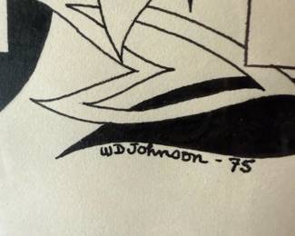 Black and White Abstract by WD Johnson