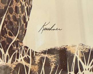 "Indian/African Cheetah" Print by Kushner
