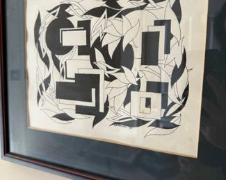 Black and White Abstract by WD Johnson