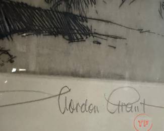 Signed Limited Edition Etching "The Argument" by GORDON GRANT