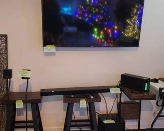 Pottery Barn tables & Bose sound system