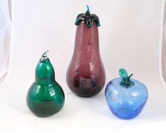Blenko glass, cracle texture