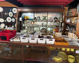 silverware and larger pieces