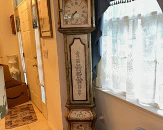 Hand Painted French Provincial Style Clock 