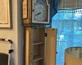 Hand Painted French Provincial Style Clock - Open