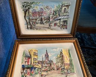Lenwile Ardalt Porcelain Framed Plaques