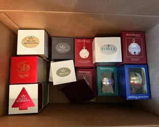Silver Plate Christmas Ornaments