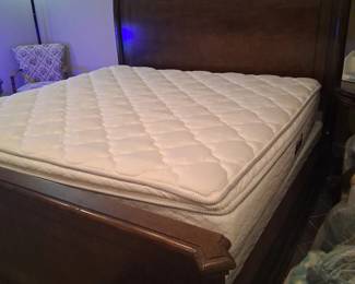***Available for pre sale*** King Veneto Sleigh Bed and mattress (always protected with a cover) $495