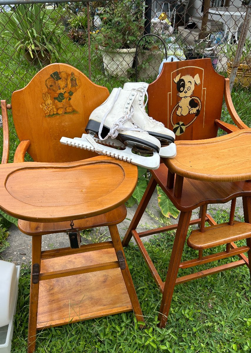 Antique highchairs