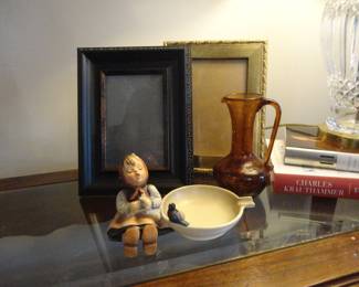 Vtg Hummel "Happy Pastime Ashtray" (my Mom would never let anyone put out a cigarette in her ashtray!)