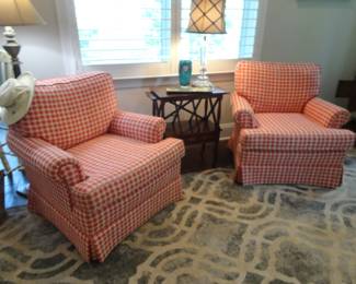 Beautiful custom club chairs (very clean)