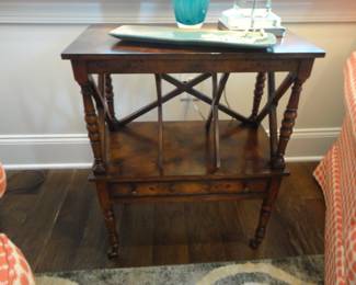 Burl Wood Occasional Table (originally for sheet music)