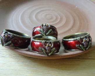 Jay Strongwater Napkin Rings