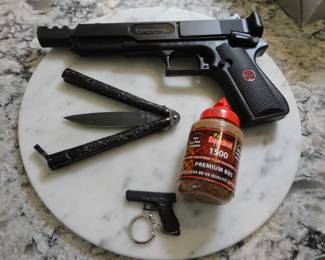 Don't get all fired up----it is just a BB Gun