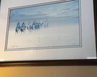 Moving West Donald Vann Signed Print