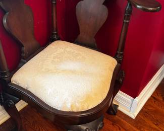 Mahogany Chippendale Style Corner Arm Chair