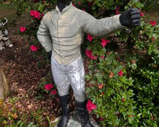 Cast Iron Jockey Hitching Post
