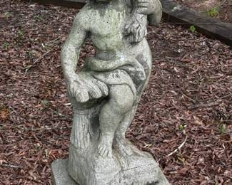 Fall Cherub Statue (Four Seasons)