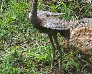 Garden Crane Statue