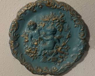 Chalkware wall decor