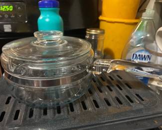Pyrex saucepan