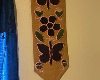 Burlap and yarn butterflies