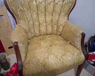 Wingback occasional chair