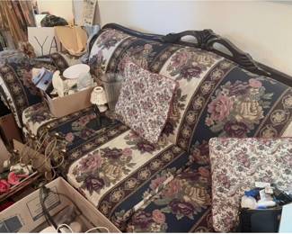 Floral sofa