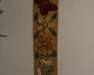 Burlap & yarn