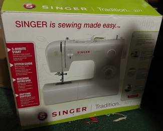 Singer sewing machine in the box