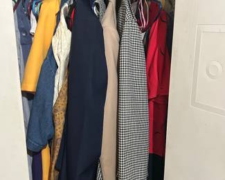 Vintage clothing: dresses, jackets