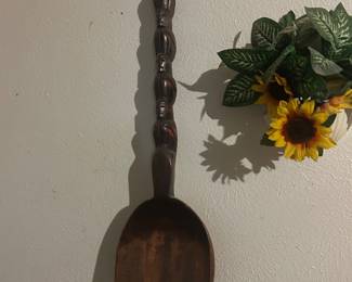 Tiki style LARGE wooden decorative utensils