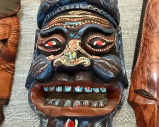 african mask red